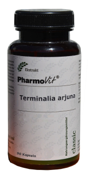 Terminalia arjuna, Extrakt 90 Kapseln, senkt Blutdruck, Zuckerspiegel, fürs Herz und Leber
